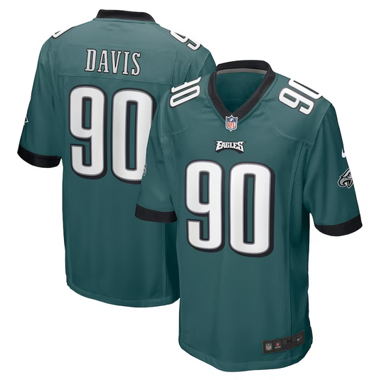 Philadelphia Eagles Jordan Davis Home Game Jersey for Men