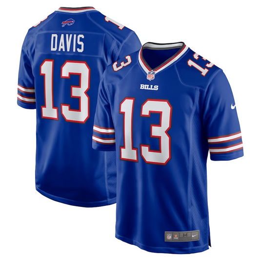 Royal Buffalo Bills Team Gabriel Davis Game Player Jersey for Men