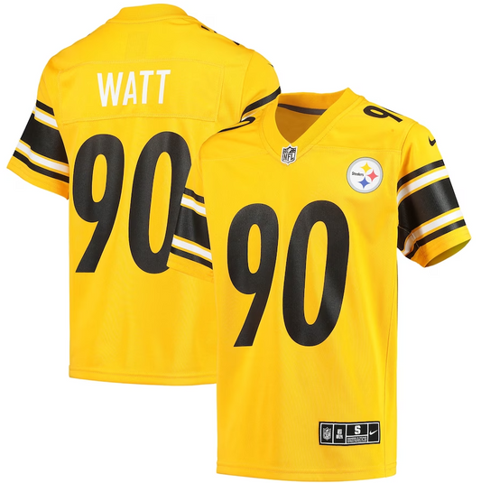 Youth Pittsburgh Steelers T.J. Watt Inverted Team Game Jersey for Men