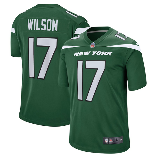 New York Jets Garrett Wilson Player Game Jersey For Men