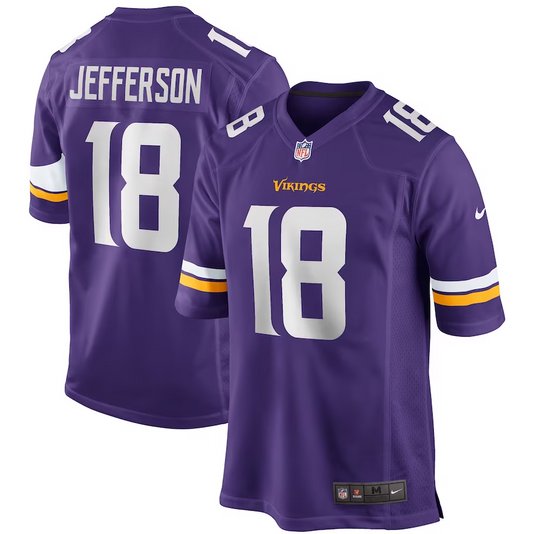 Minnesota Vikings Justin Jefferson Player Game Jersey for Men