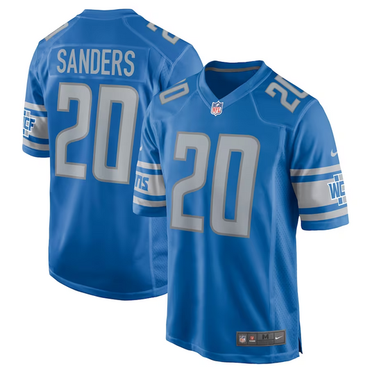 Detroit Lions Barry Sanders Game Retired Player Jersey for Men